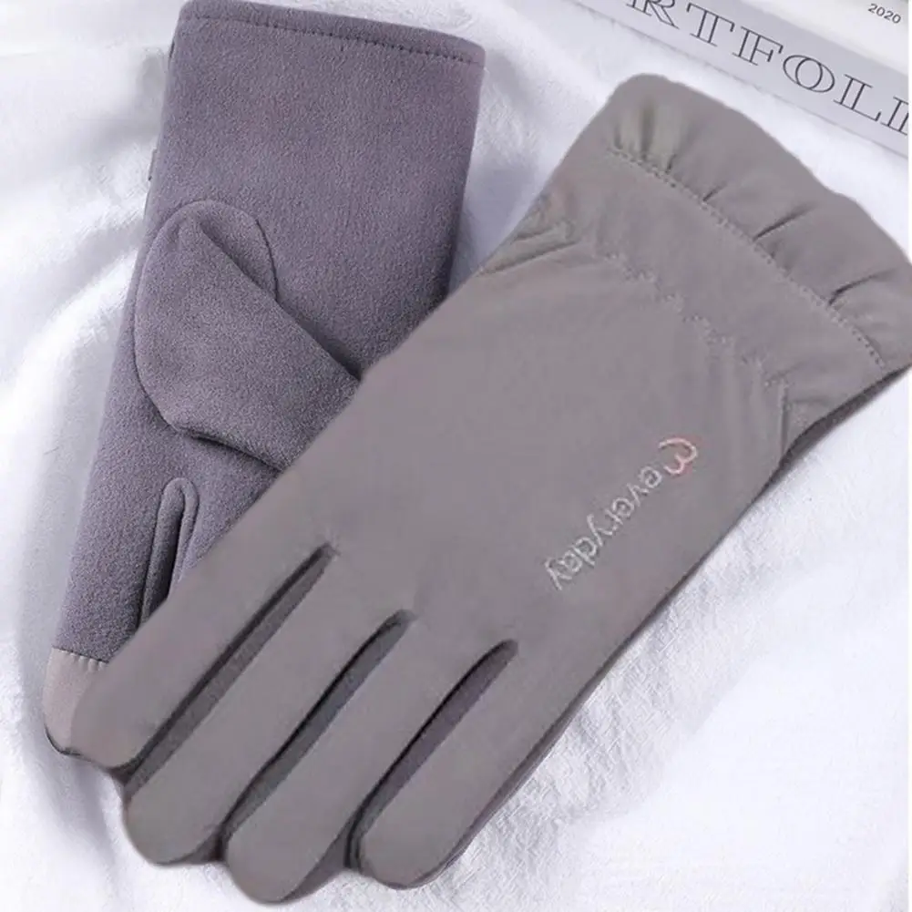 

Motorcycle Gloves Ladies Women Cycling Gloves Super Soft Protect Hand Stylish Bright Color Thicken Gloves