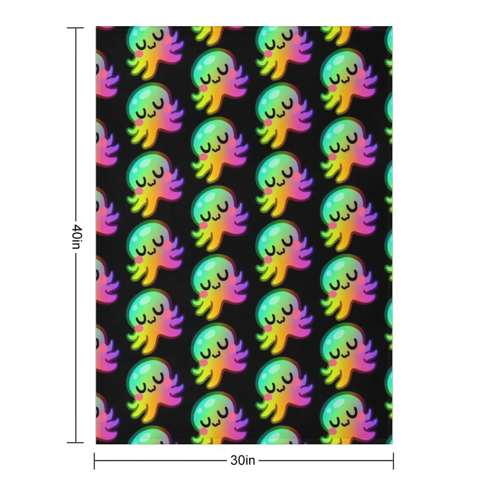 Фото Плед Rainbow Kraken UwU, мягчайший винтажный плед в клетку для дивана, рождественское украшение, одеяла №2