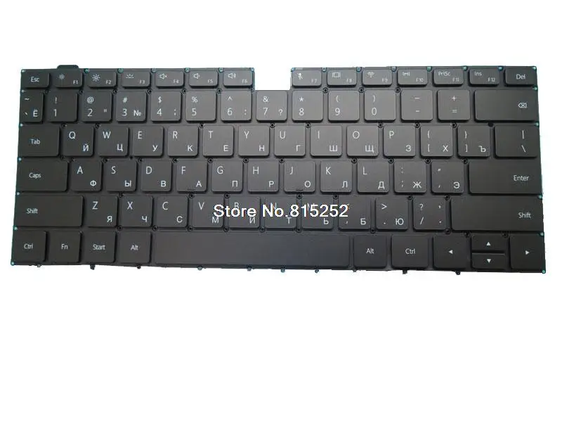 

Laptop Keyboard For HUAWEI MateBook X Pro 2019 MACHR-W19 MACHR-W29 Black Russian RU/Arabia AR No Backlit Film