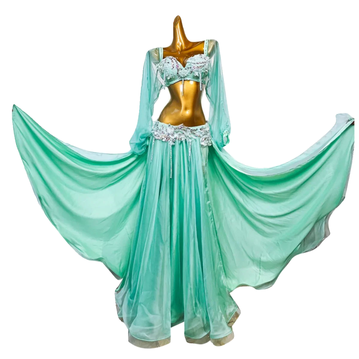 Женский бюстгальтер на заказ + атласная длинная юбка комплект из 2 предметов для