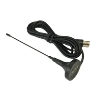 dvb t suck antenna indoor tv aerial magnetic base 3m cable tv connector
