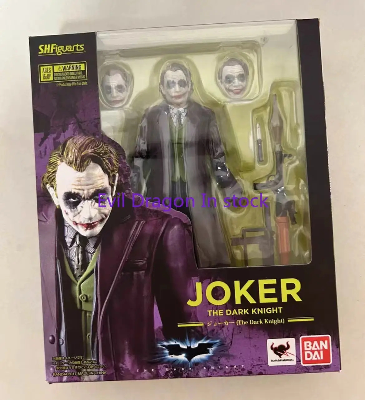 В наличии 100% оригинальные фигурки Bandai Sh Figuarts Shf JOKER The Dark Knight модель игрушки