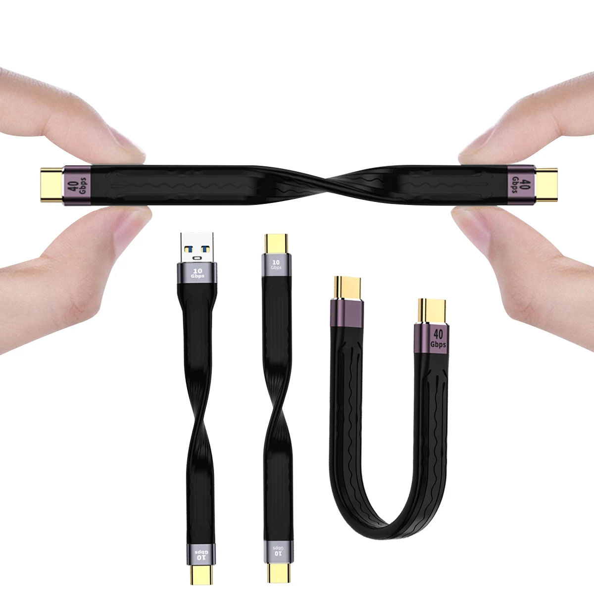 Кабель для передачи данных PD 100 Вт 5A USB 4 0 Gen3 кабель быстрой зарядки C на Type Thunderbolt 3 4K