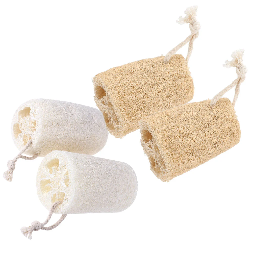

4 Pcs Loofah Cleaning Brush Cleansing Dish Washing Bowl Tools Towels Dishwashing Sponge Sponges Kitchen for Dishes Scrubber