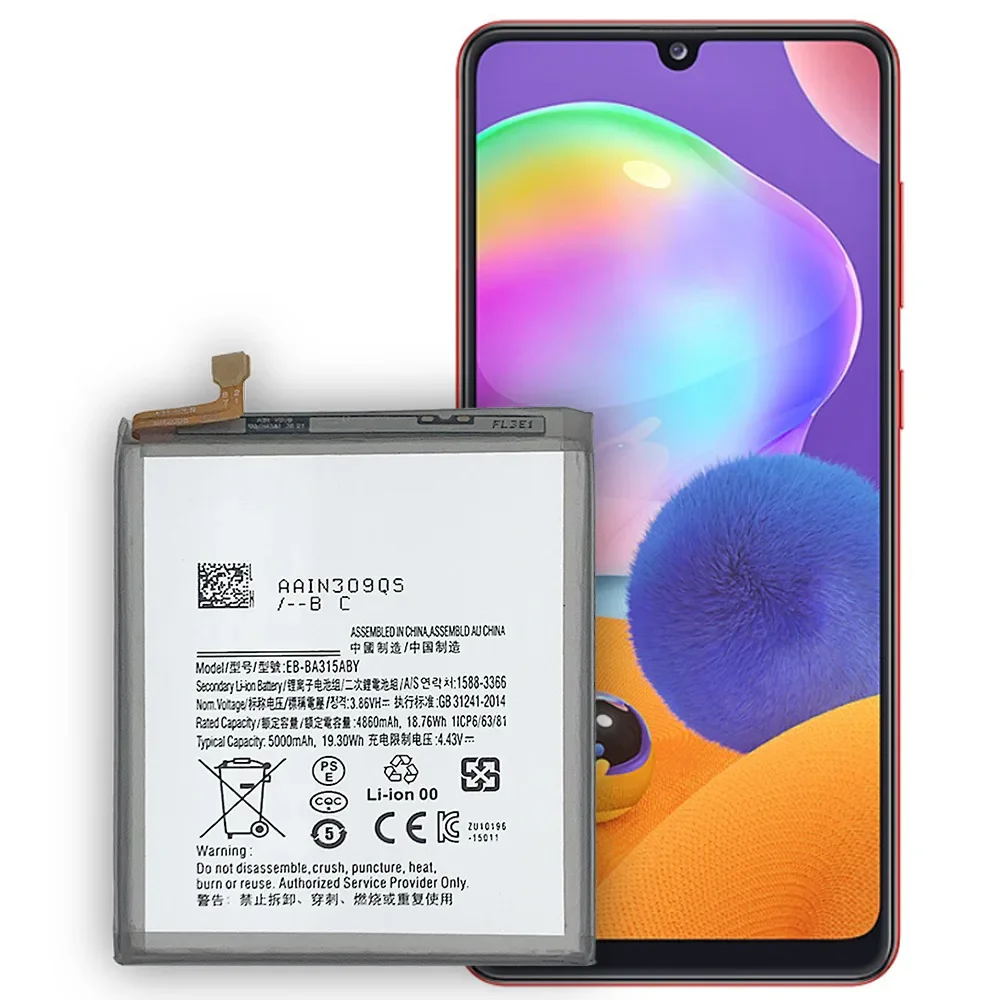 Аккумулятор EB-BA315ABY 5000 мАч для SAMSUNG Galaxy A31 2020 Edition SM-A315F/DS SM-A315G/DS Аккумуляторы +