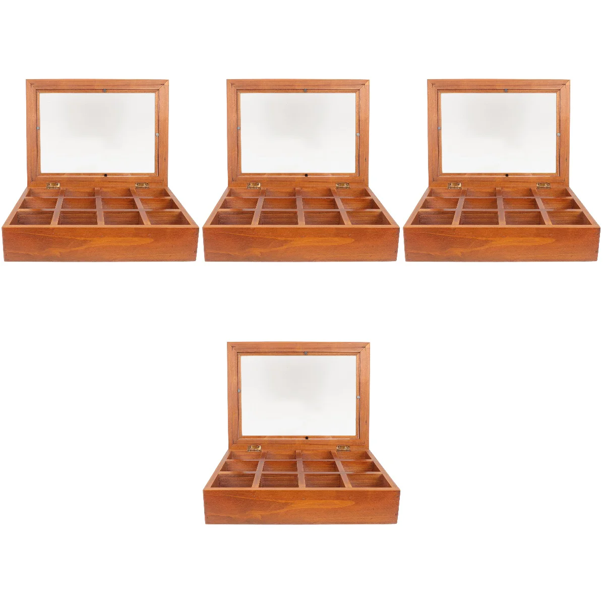 

4x Box Organizer Home Display Case Large Box Box Elegant for House Indoor