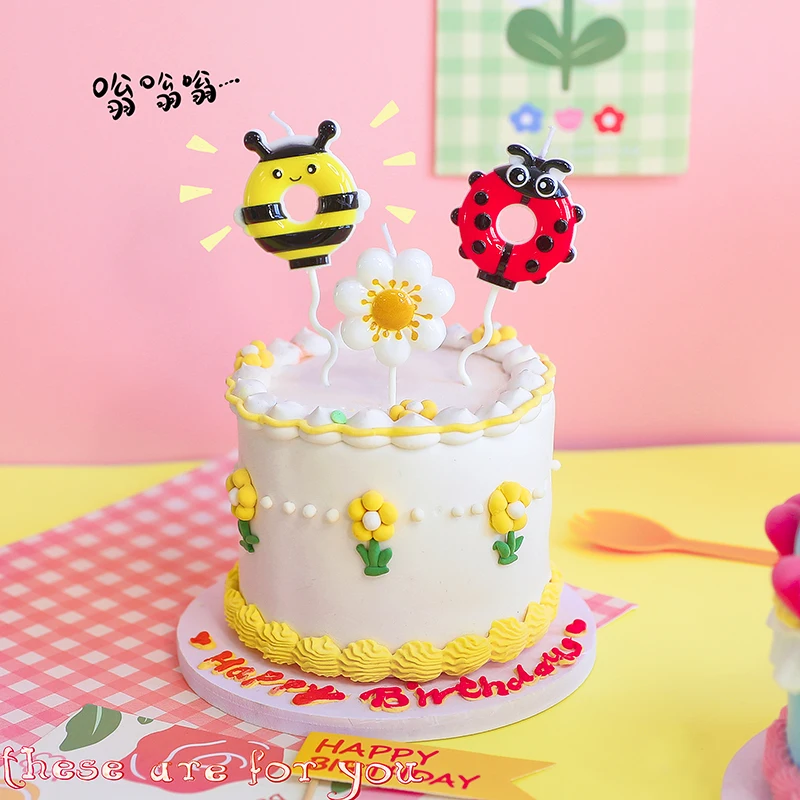 

Декоративный Топпер для выпечки торта, пчелиный сад, маленький домик для животных, милый питомец, рай, день рождения, свеча, десертный стол, н...