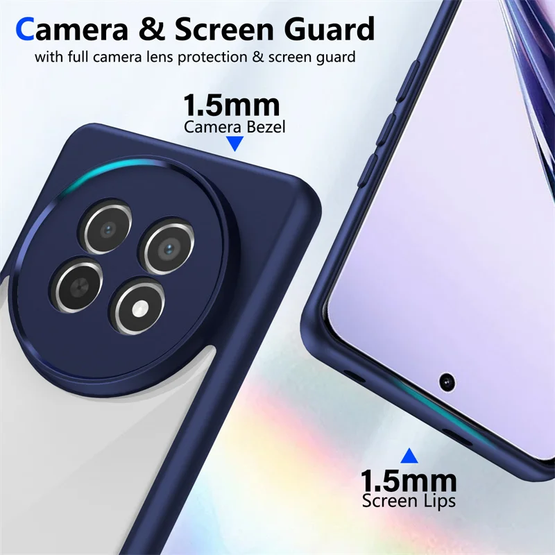 Фото Чехол Realme 13 Pro RMX 3990 RMX 3988, гибридный прочный жесткий защитный бампер из ТПУ, кристально чистый бронированный чехол для Realme 13 Pro №4