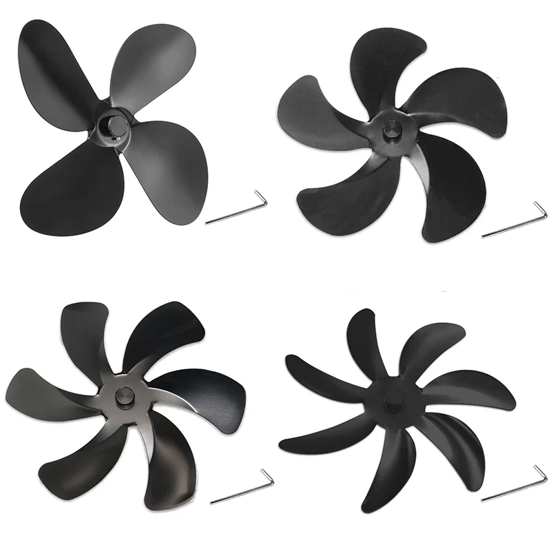 

Вентилятор для камина Blade, диаметр 180 мм, лезвие вентилятора из алюминиевого сплава, 6 лезвий, плита, Бутан, газ, печи, камин, вентилятор для камина