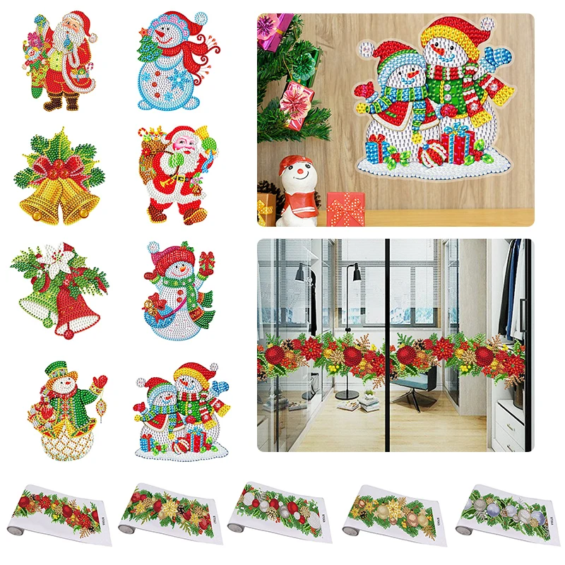 

1M Christmas Tape Handmade DIY Christmas Decorative Tape Free Cutting Self-adhesive Art Crafts Window Sticker for Kids Nice Gift