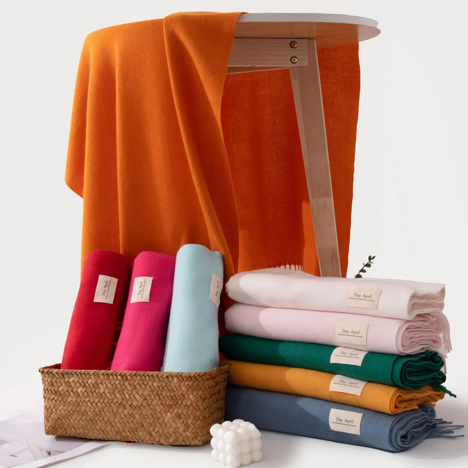 Модный однотонный женский шарф зимние хиджабы Tessale длинные женские шали с