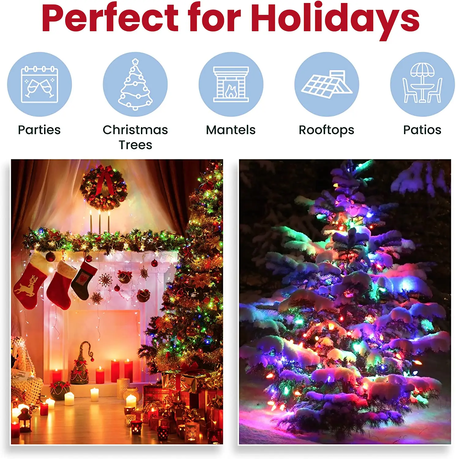 8 Modes Mini Lights LED String for Garden Patio Decor 5M Garland with Black Wire Twinkle Fairy Light Strip |