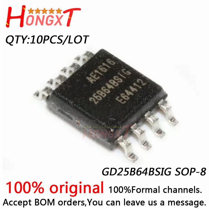 

10PCS 100% NEW GD25B64BSIG SOP-8.