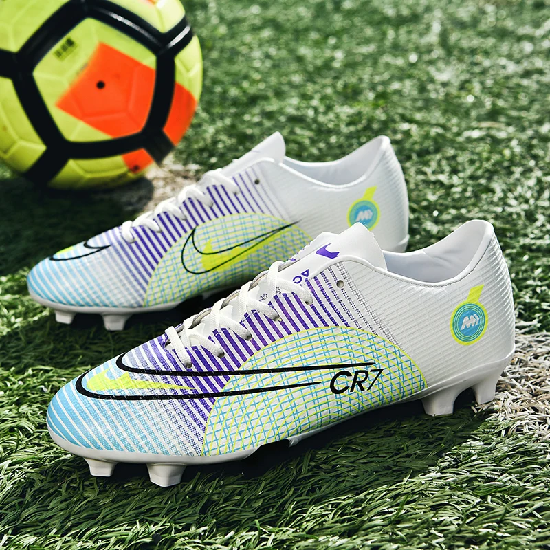 HIKEUP Brazil Football Shoes  Brazilian Nation Team Sports Footbal Sneaker Man Low Top Long Spike Soccer Shoes