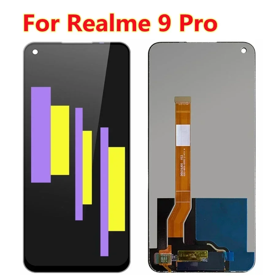 AAA + 6 дюйма для Realme 9 Pro 9Pro ЖК-дисплей с рамкой сенсорный экран дигитайзер панели