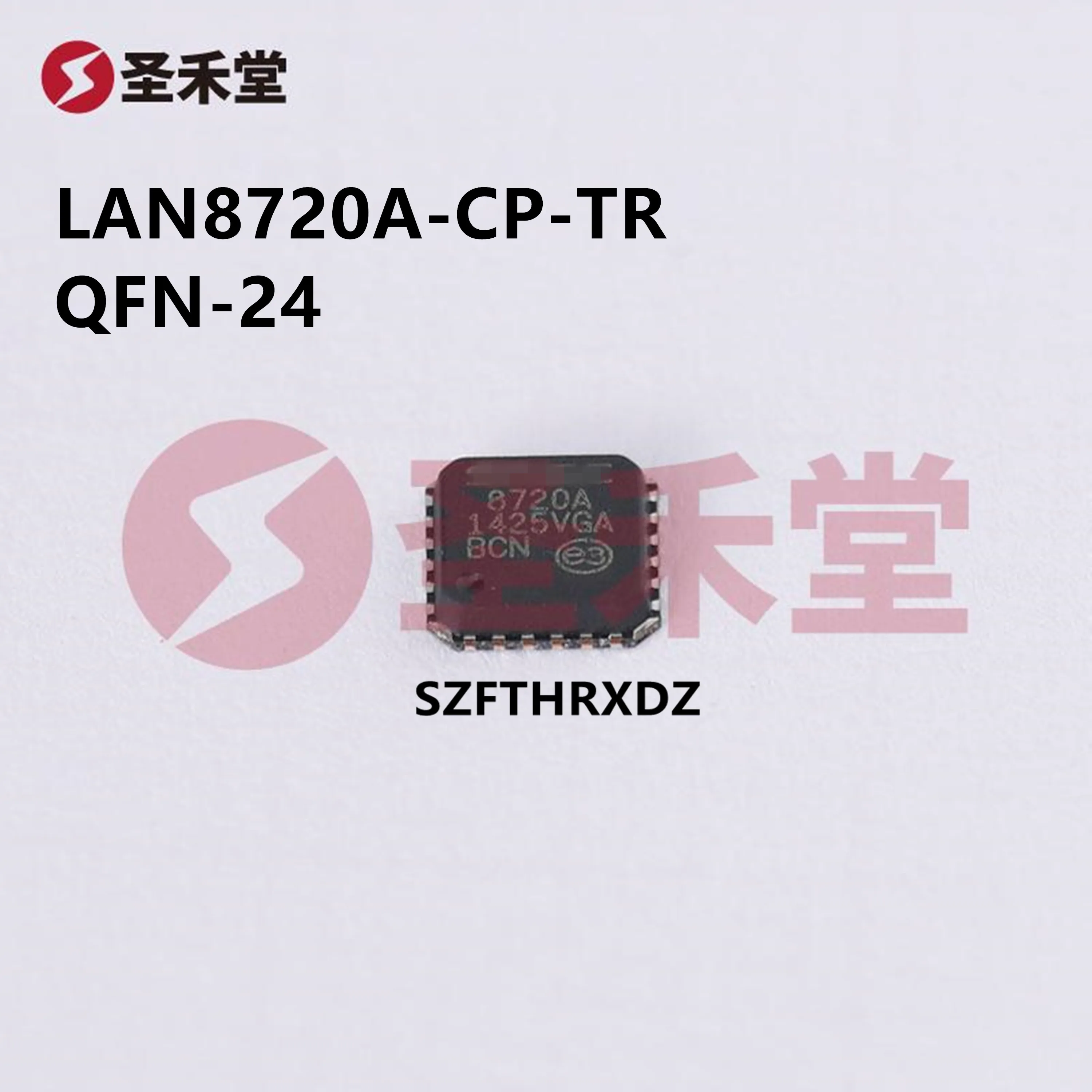 

10pcs 100% New Imported Original LAN8720A-CP-TR 8720A QFN-24 Ethernet transceiver IC chip