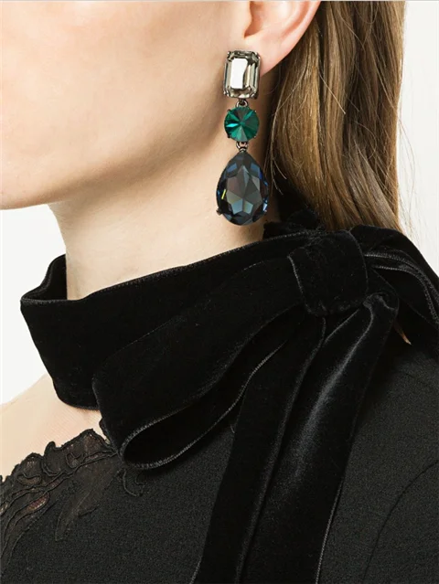 Женские серьги-гвоздики роскошные винтажные элегантные асимметричные серьги