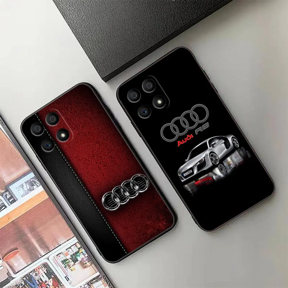 Case For Huawei Honor X40 X30 X20 X10 X9 X9A X8 X7 5G V40 V30 V20 V10 V9 Magic 3 4 Pro Case Funda Shell Luxury Sports Car A-Audi