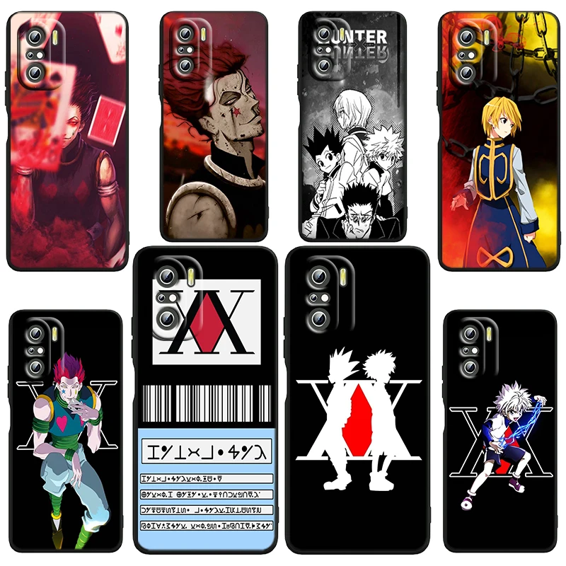 

Hot Anime HUNTER X Killua Hisoka For Xiaomi Redmi Note 12 Turbo 11E 11S 11 11T 10 10S 9 9T 9S Pro Plus 5G Black Phone Case