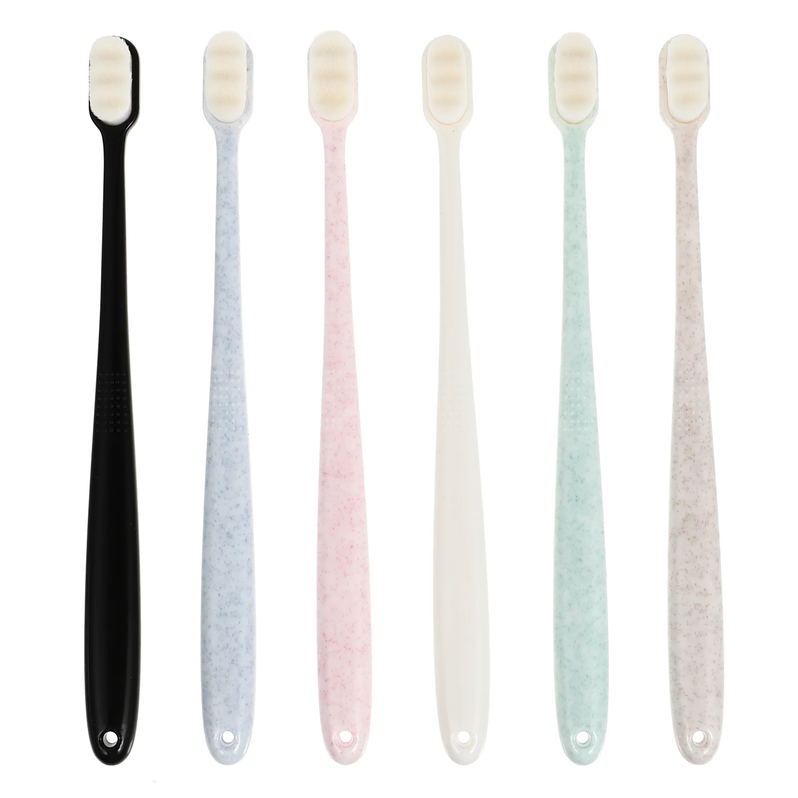 

6pcs Comfortable Practical Toothbrushes Tooth Brush for Co-worker Family Friends