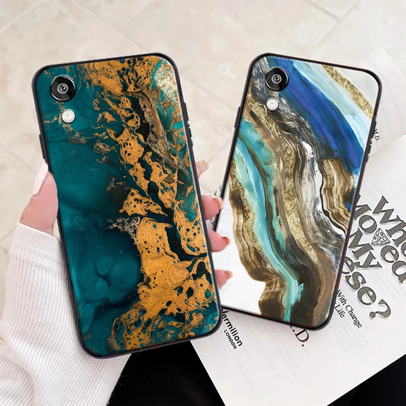 

Luxury Gilt Marble Fashion Art For Huawei Honor 10 9 Lite 10i Phone Case Protect Coque Back Black Carcasa Liquid Silicon