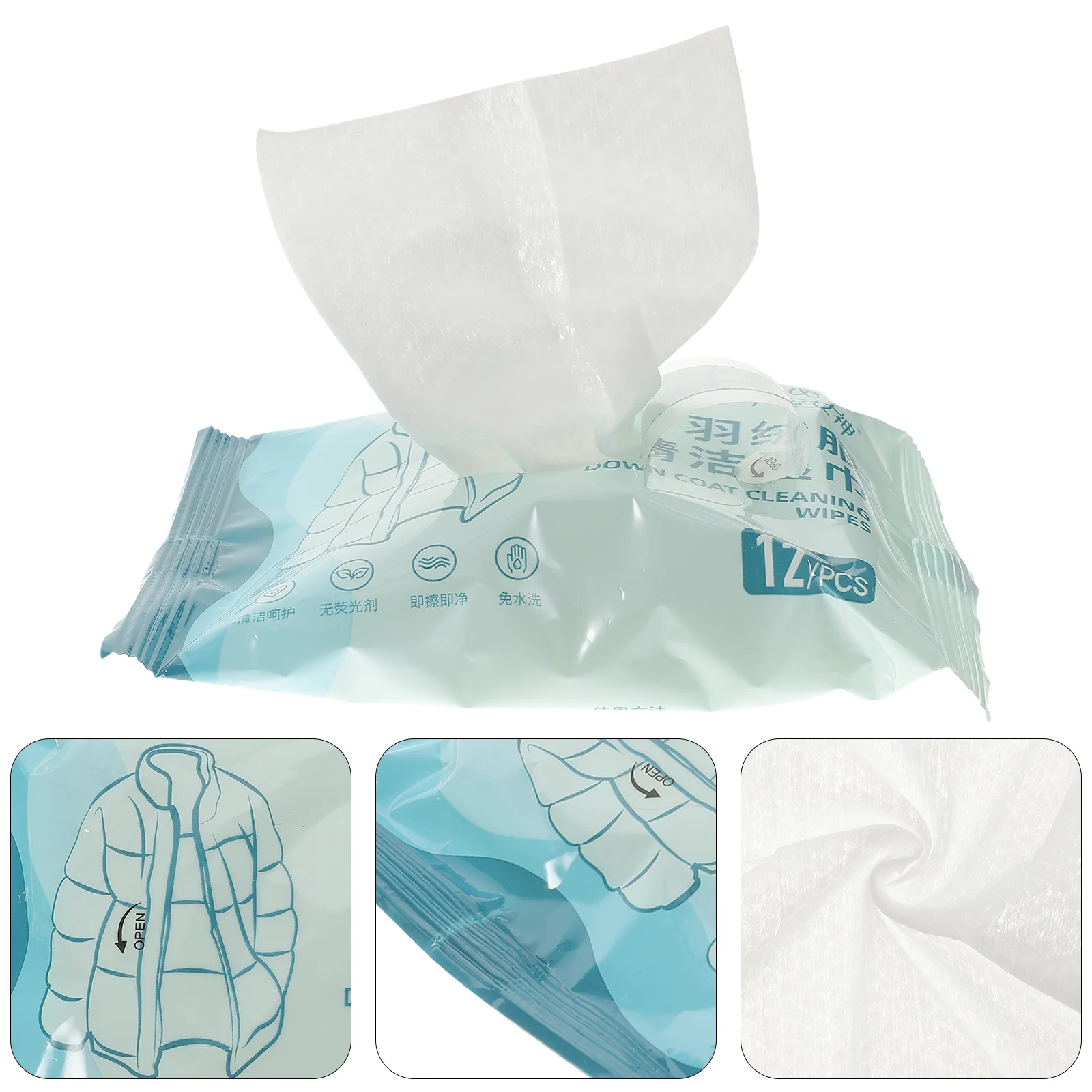 

10pcs Multi-purpose Portable Down Cleaning Wipes Down Cleaning Wet Wipes Free Wipes