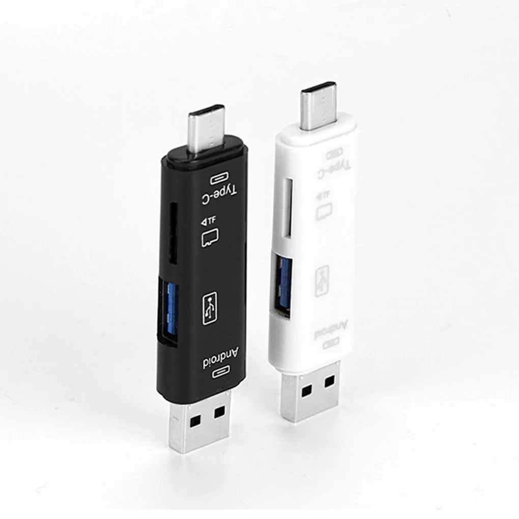 

Card Reader USB 3 1 Type-c Interface TF Adapter Converter TF Card High Speed OTG Reader Black