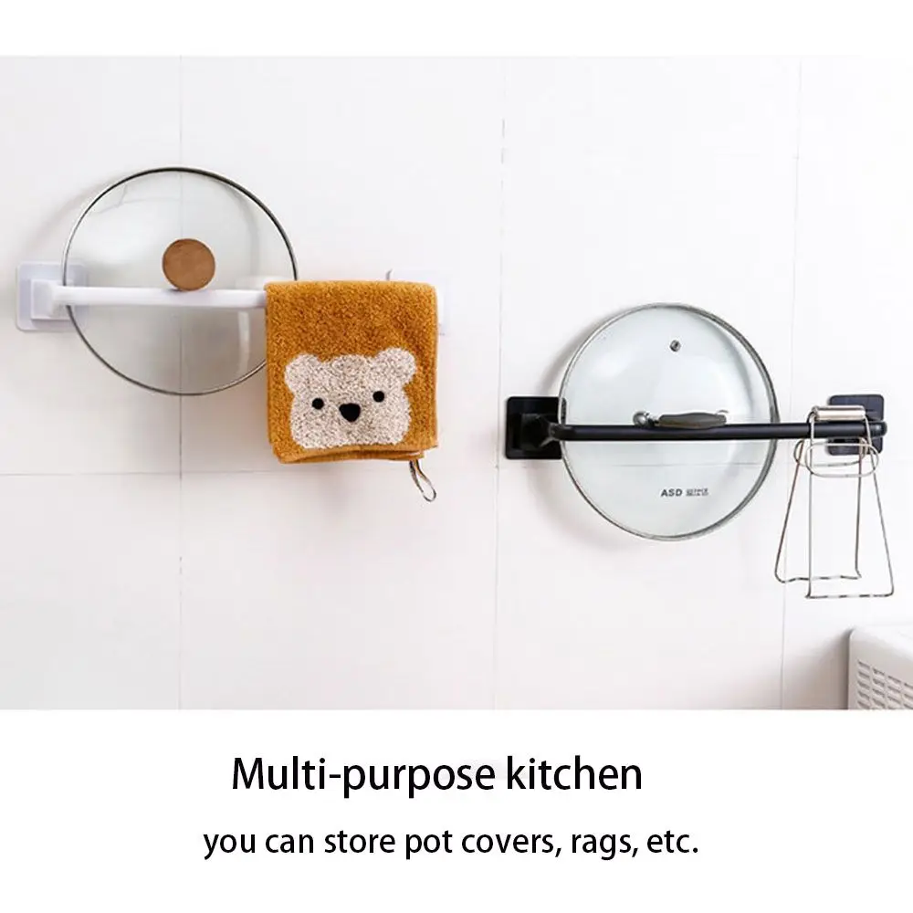 

Solid Waterproof Bathroom Clothes Holder Towel Bar Rack Storage Shelf Towel