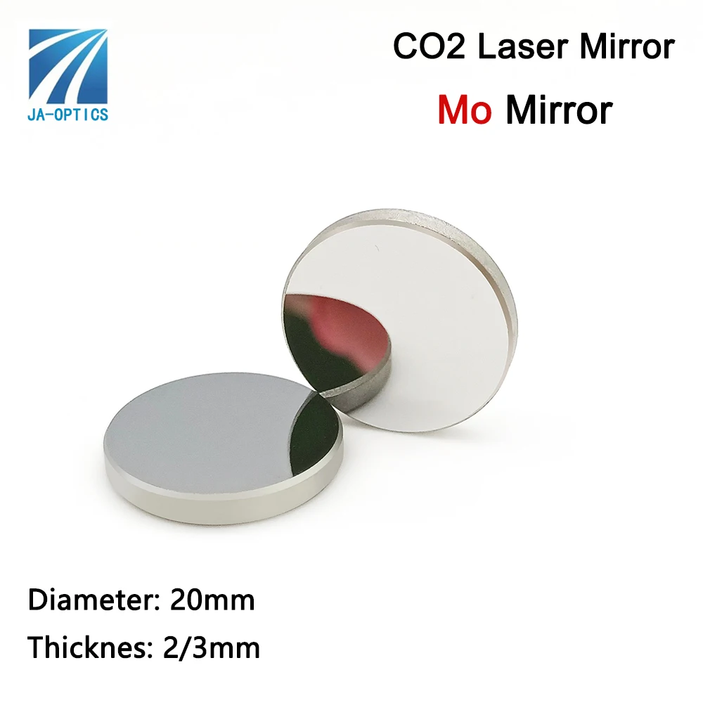 

JA-OPICS CO2 Laser Reflector Mirror Dia20mm*THK2/3mm Laser Molybdenum Reflective Mirror for CO2 Laser Engraving Machine