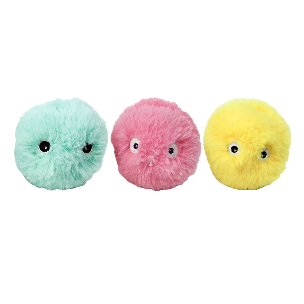 

3Pcs Balls Teasing Balls Interactive Cat Cat Balls Cat Squeaky Balls for Outdoor Pets