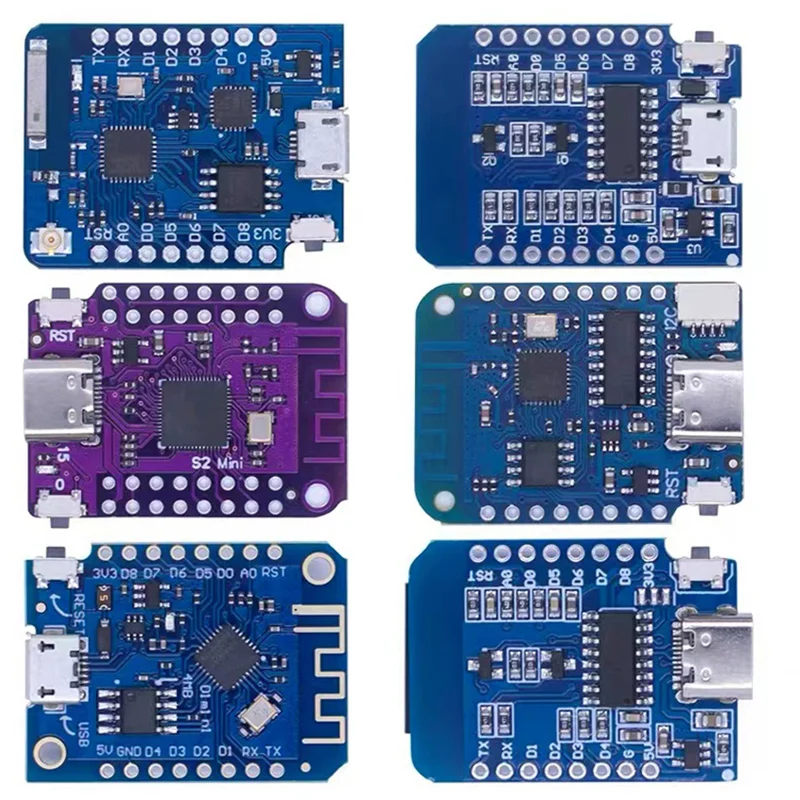 Фото WeMos D1 Mini Pro V3.0 NodeMcu 4 МБ/16 МБ байт Lua WIFI Плата разработки Интернета вещей на базе ESP8266 CH340G Nodemcu V2 №2