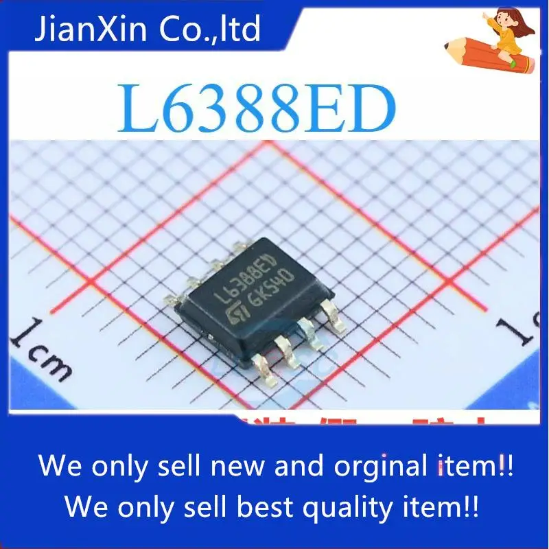 

10 шт. 100% оригинальный новый L6388 L6388ED SOP8 pin чип драйвера моста SMD IC чип