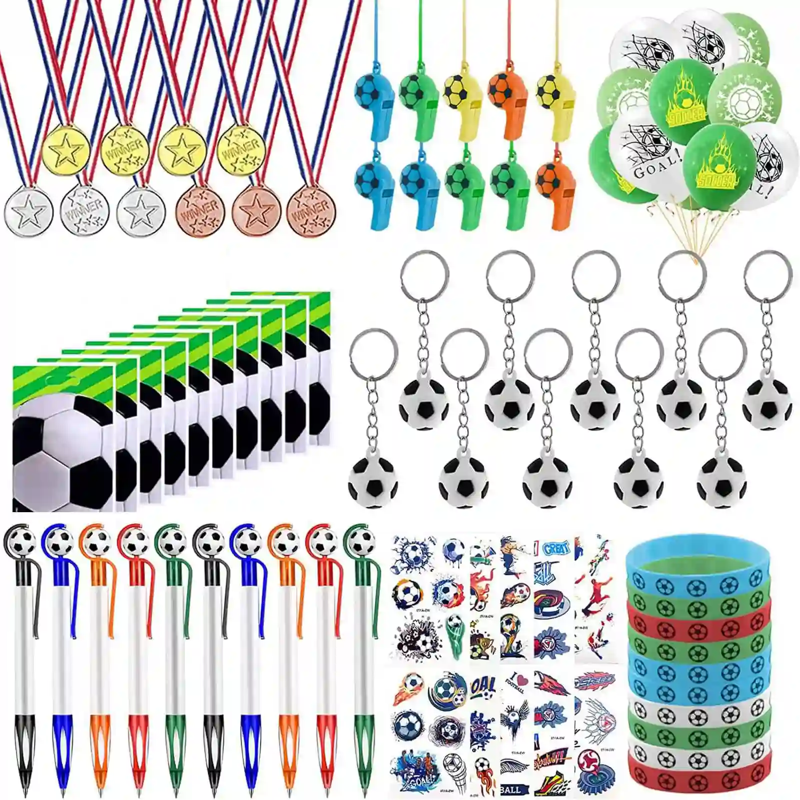 

Soccer Keychain Soccer Party Decorations Soccer Party Decorations Soccer Stickers Sport Theme Party Soccer Toy Whistle Stickers