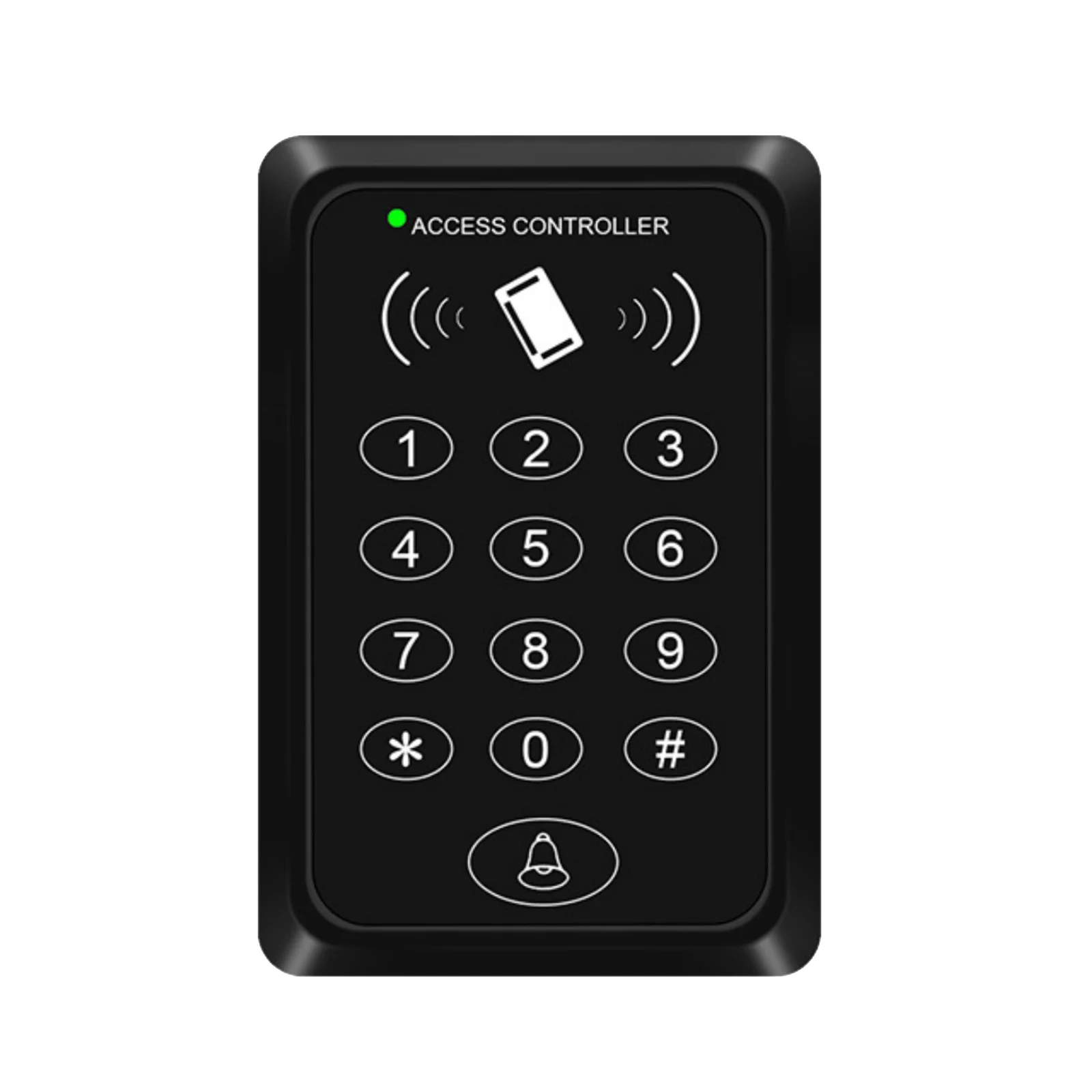 125 кГц RFID Клавиатура контроля доступа EM кардридер поддерживает 1500 пользователей