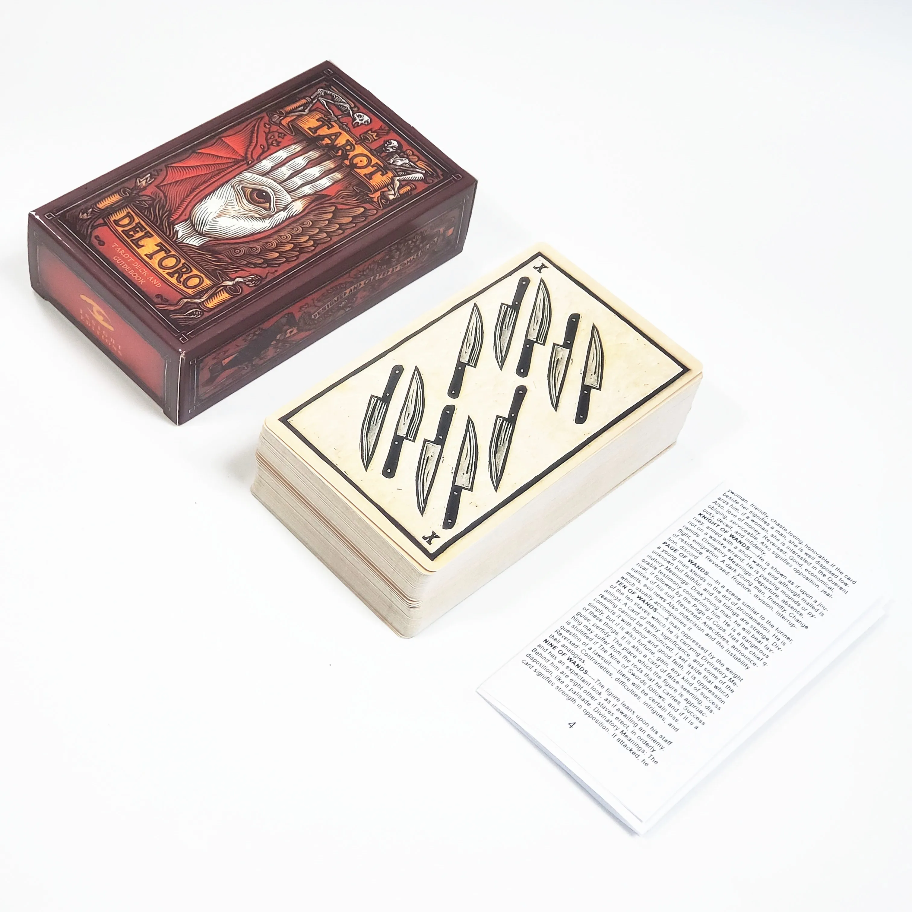 

12x7 см Полный английский DEL TORO tarot с инструкцией на английском буклете 78 карт настольная игра для взрослых