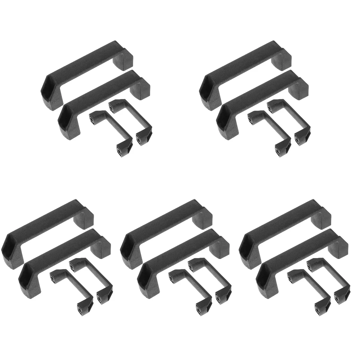

30 pcs Cabinet Handles Nylon Door Pulls Cupboard Handles Square Door Pulls