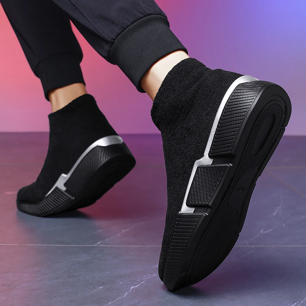 Мужские сапоги на высоком каблуке Supra-men легкие дышащие из хлопка подходят для