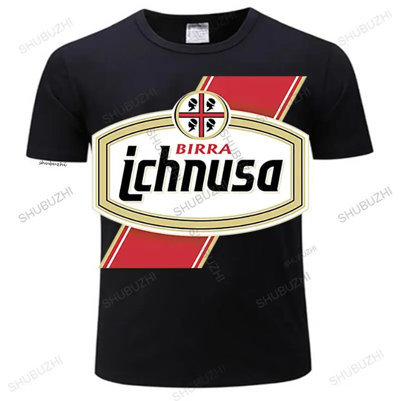 

Summer Fashion T-shirt Loose Ichnusa Birra T-shirt Black Beer Sardinia Italian Alcohol Men's Round Neck Street Top Clothing