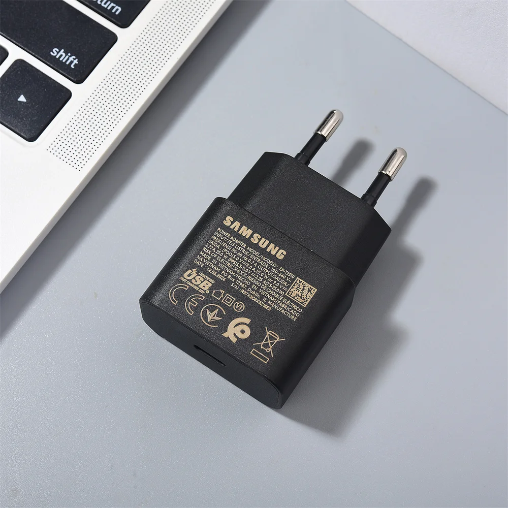 Сверхбыстрое зарядное устройство для Samsung Galaxy A55 A54 A35 S24 S23 Ultra Plus 25 Вт