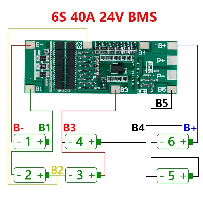 

Защитная плата BMS для аккумулятора 18650 JIAQISHENG JQS