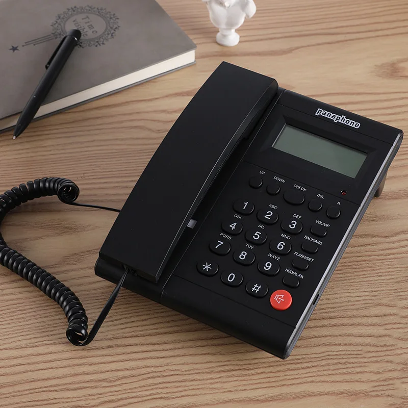 Corded Telephone with Caller ID Analog Landline Telephone for Home Office Hotel Wired Single Line Business Telephone Set