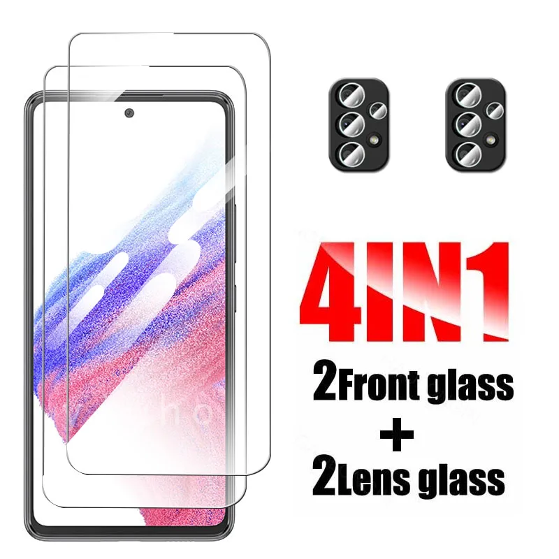 

Чехол из закаленного стекла для Samsung Galaxy A53 A52 A52s 4G зеркальная защитная пленка для объектива камеры на M52 A5 A 51 53 52 S защитный экран