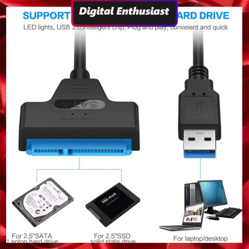 

Кабель-адаптер для жесткого диска 2,5 дюйма, совместимый с usb 2,0 и Sata