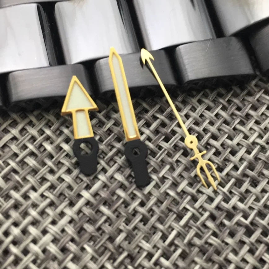 13MM Watch Hands Watch Accessories Green Luminous Hands for NH35A/NH36A Watch Hands