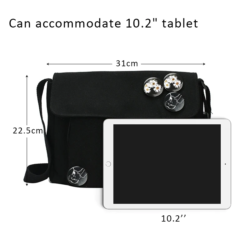 Холщовая Сумка с креплением для кафедры японской литературы молодежные модные