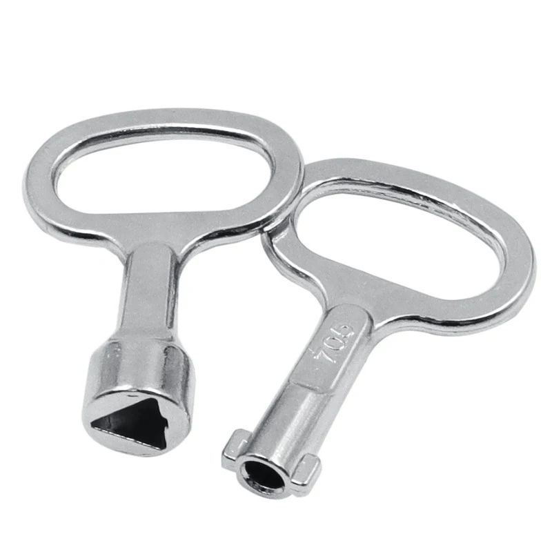 

1Pc Universal Key Multifunction Wrench Metro Trains Key Lock Elevator Door Key Electric Cabinet Keys tools plumber triangle key