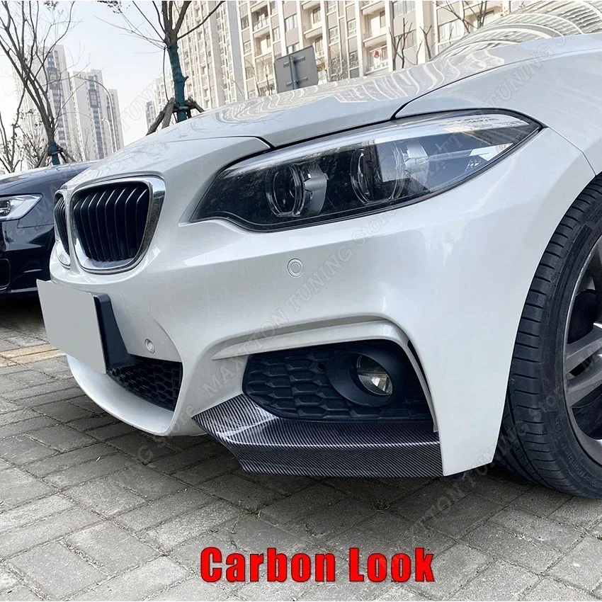 

Для BMW F87 M2 F22 F23 220i 228i 230i M235i M240i M спортивная фара для бровей и переднего бампера, спойлер, ветровой нож, сплиттер 2014-2022