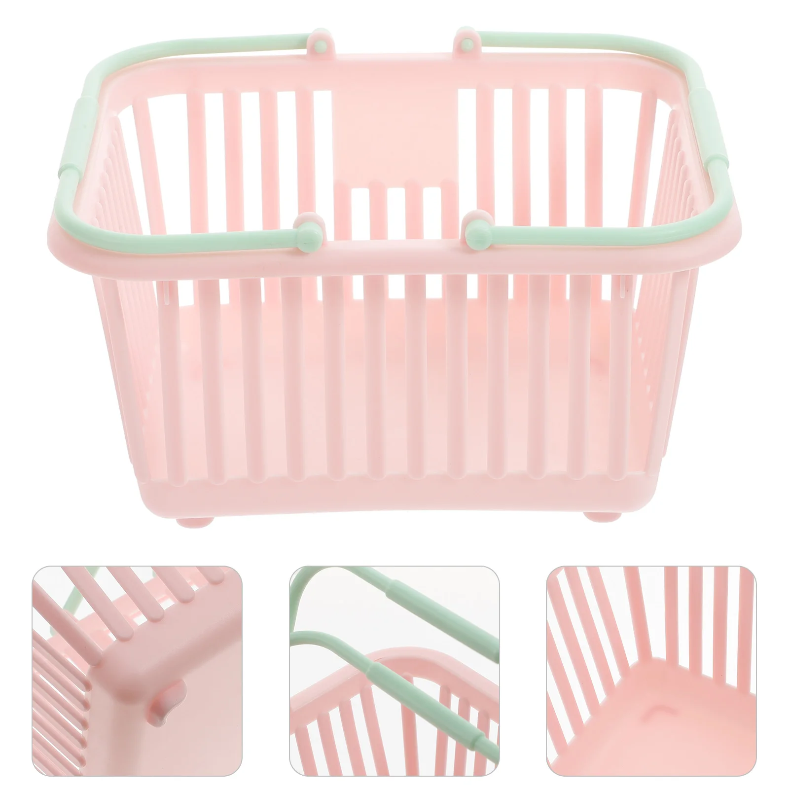 

Basket Baskets Storage Plasticsmall Shopping Grocery Toy Classroom Mini Handles Bins Handle Kids Totegarden Beach Retail