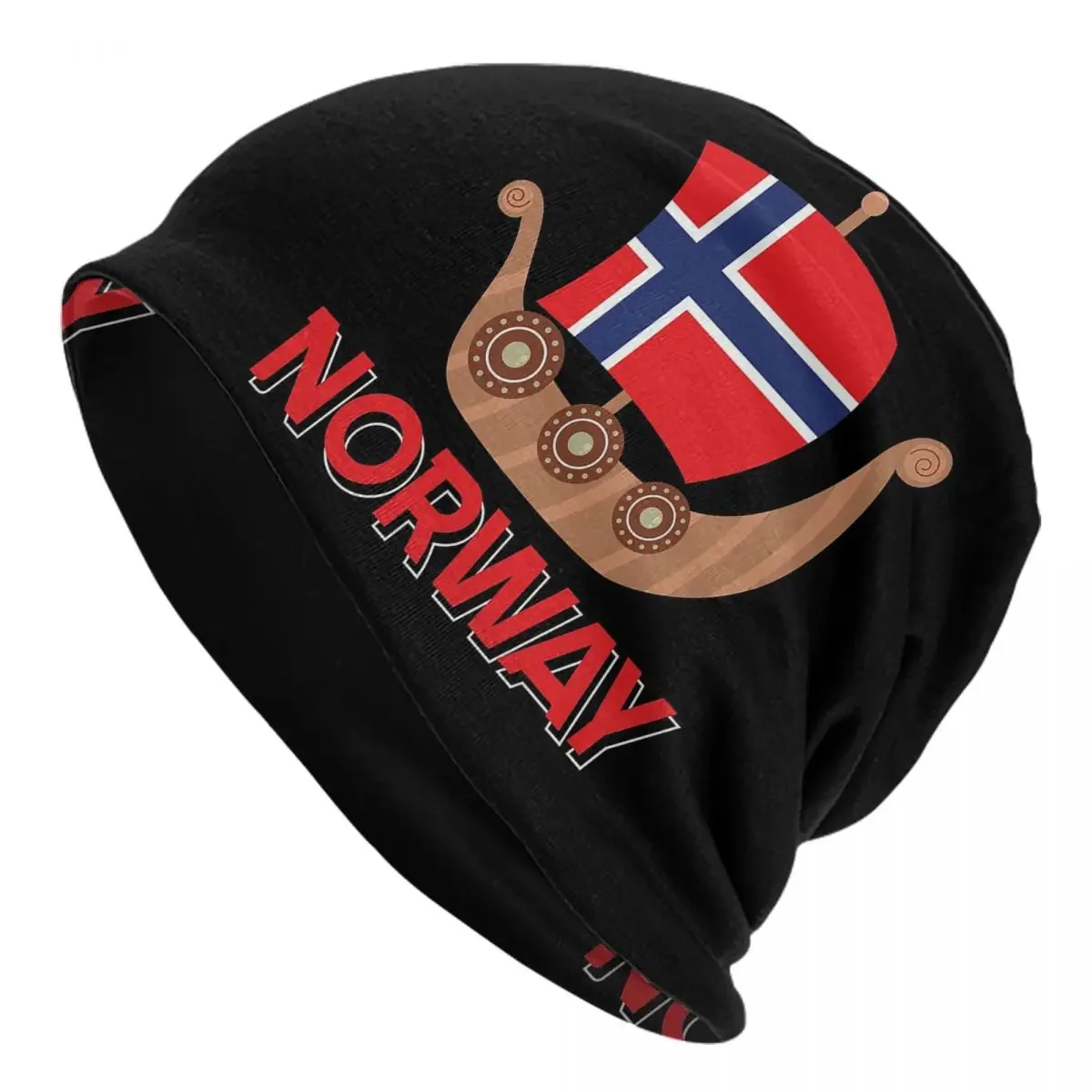 

Viking Ship Norway Norway Flag Unisex Adult Beanies Caps Knitted Bonnet Hat Warm Hip Hop Autumn Winter Outdoor Skullies Hats