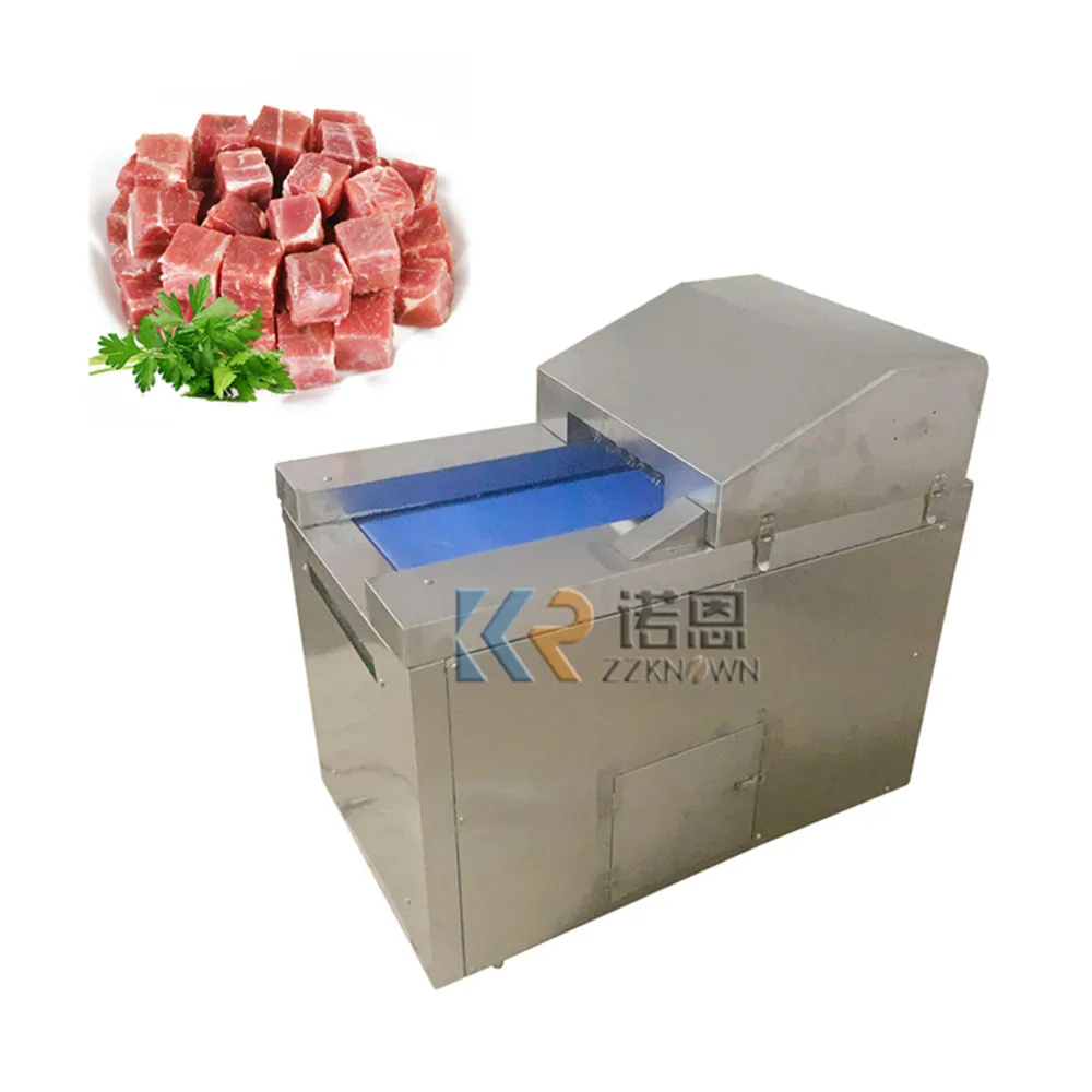 

Commerical Frozen Chicken Cube Cutter Big Beaf Pork Meat Dice Cutting Machine Meat Cube Dicer